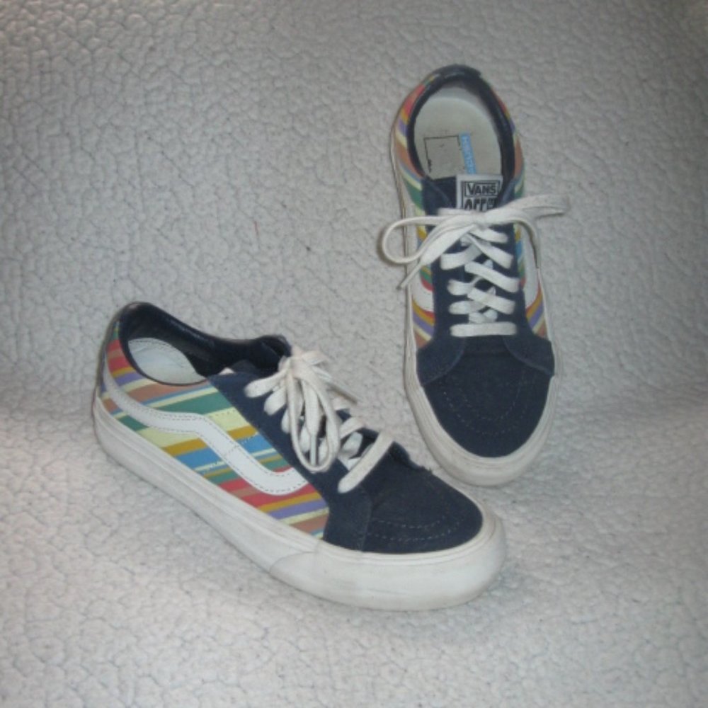 Vans Sk8 Reissue Retro Striped Low Top Shoes